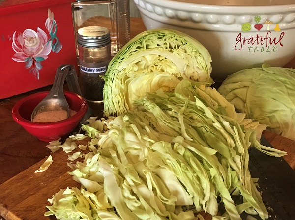 cabbage + salt = easy probiotic, fermented veggies
