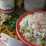 Coconut Rice Salad w/ Mango, Macadamias, Cilantro