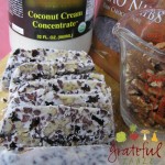 Coconut Cream Concentrate, cacao nibs, pecans