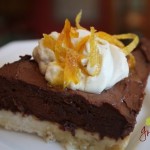 Elegant Chocolate Dessert: Chocolate Ganache, Candied Orange Peel