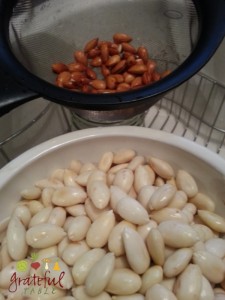Just soak almonds 24 hrs., pop skins off. Easy "blanching"!