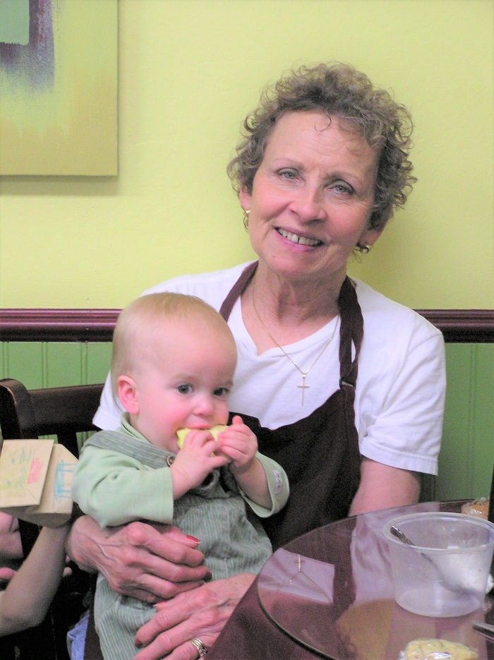 Jen's Mom + Great Grandson Benjamin, 2011